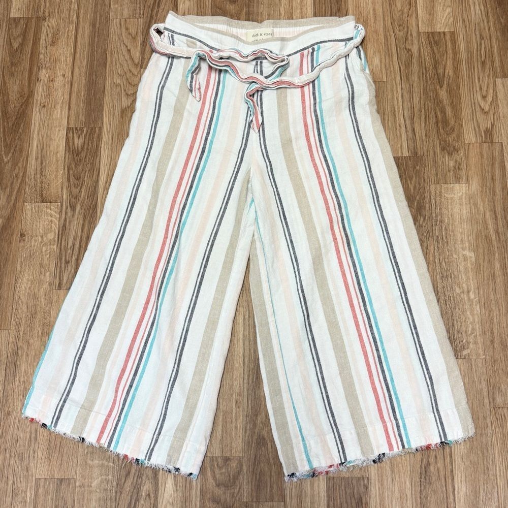 Cloth & Stone Cropped Tie Waist Pants
